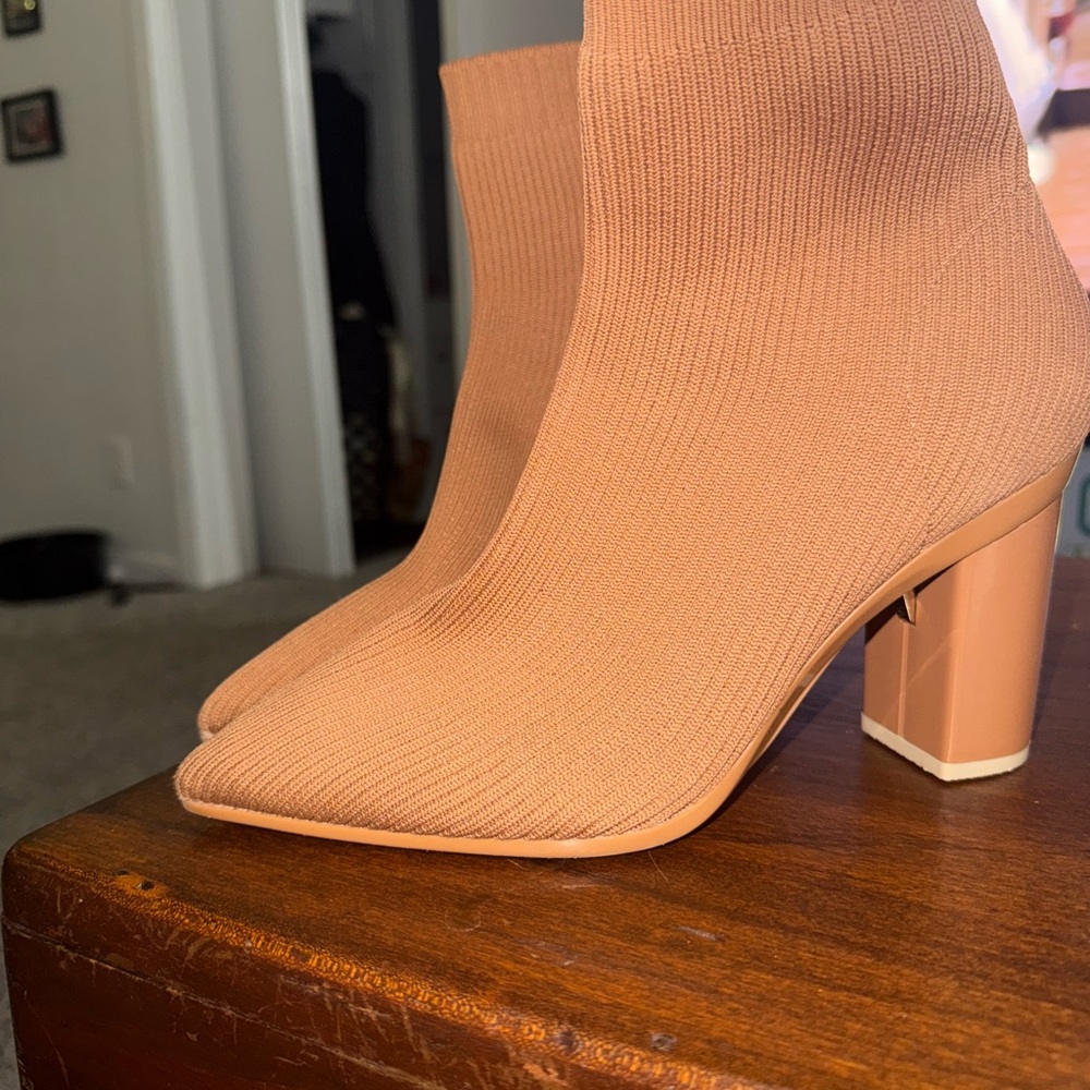 Pashion Footwear Tan Ankle Boots